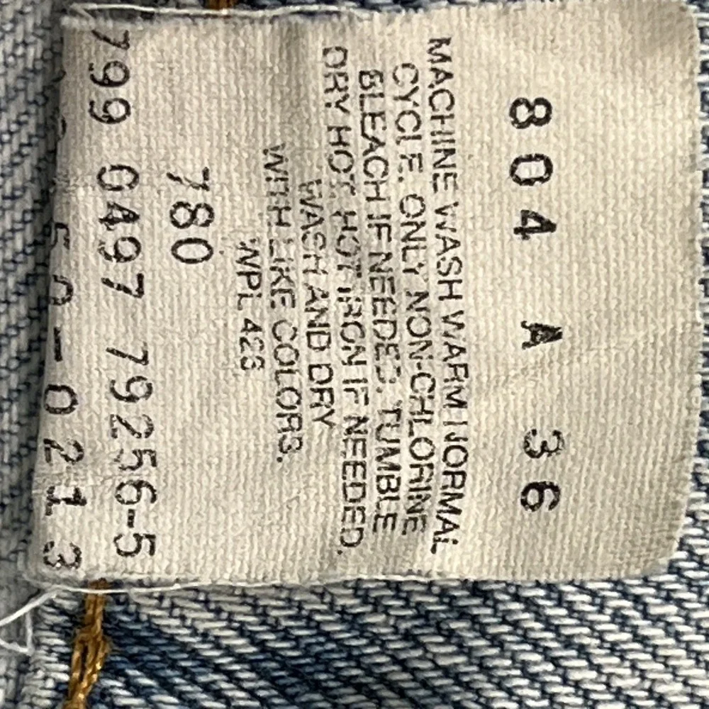 Vintage Orange Tab Levi's 550 Tapered Leg Jeans Men 36x30 Blue Denim Light Wash